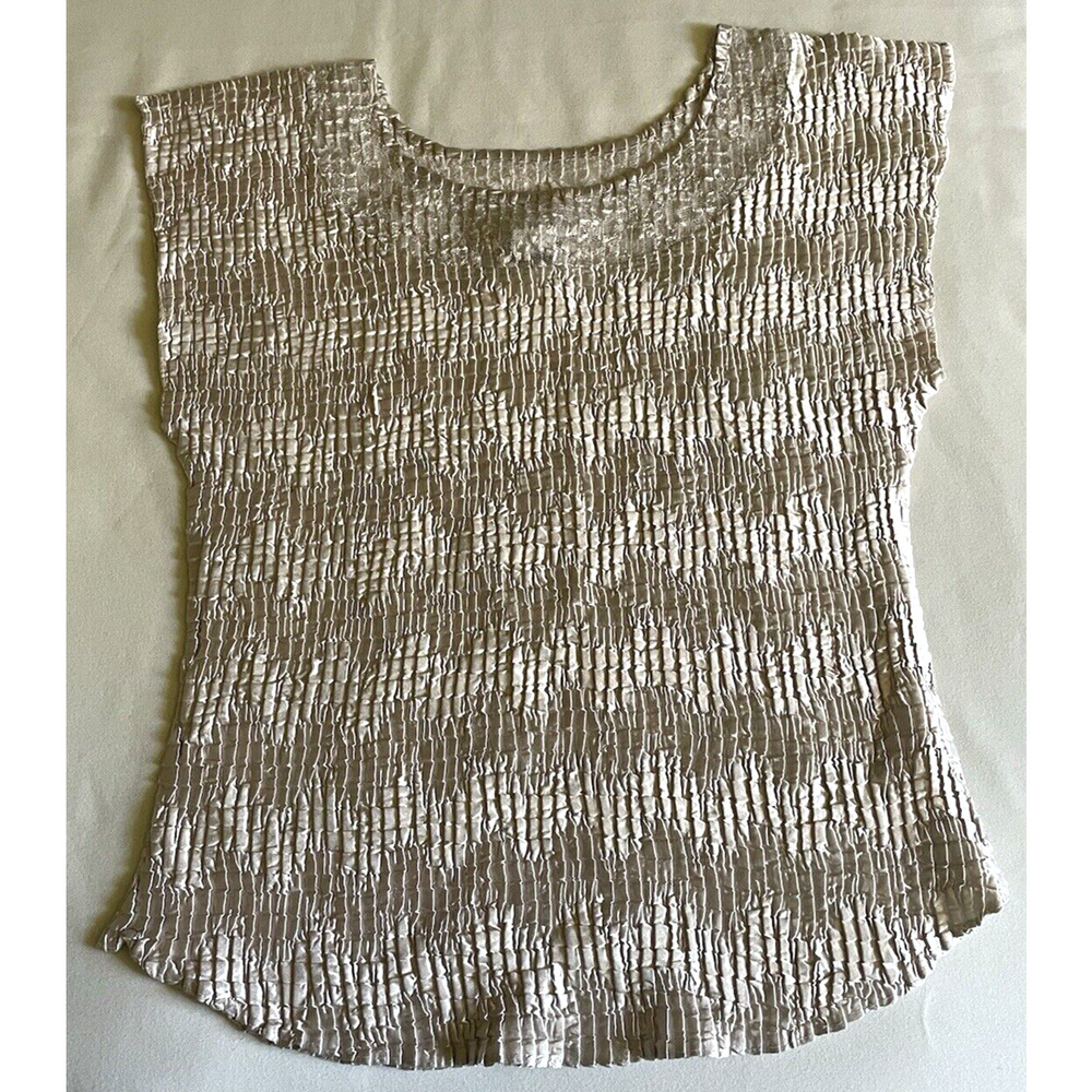 Nicola Being Platinum Stretch Top Women’s Size 1X Pullover Sleeveless Stritch